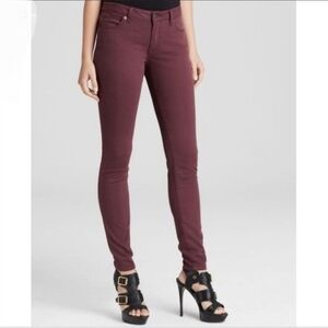 Burberry Brit Skinny Low Rise Purple Jeans